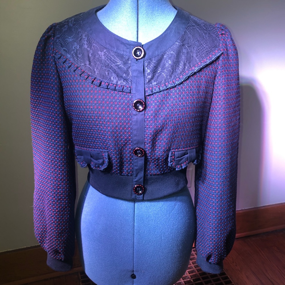 Cropped Forever 21 Vintage-Style Bomber Jacket!